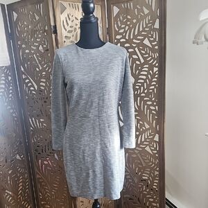 Old Navy Gray Long Sleeve Dress